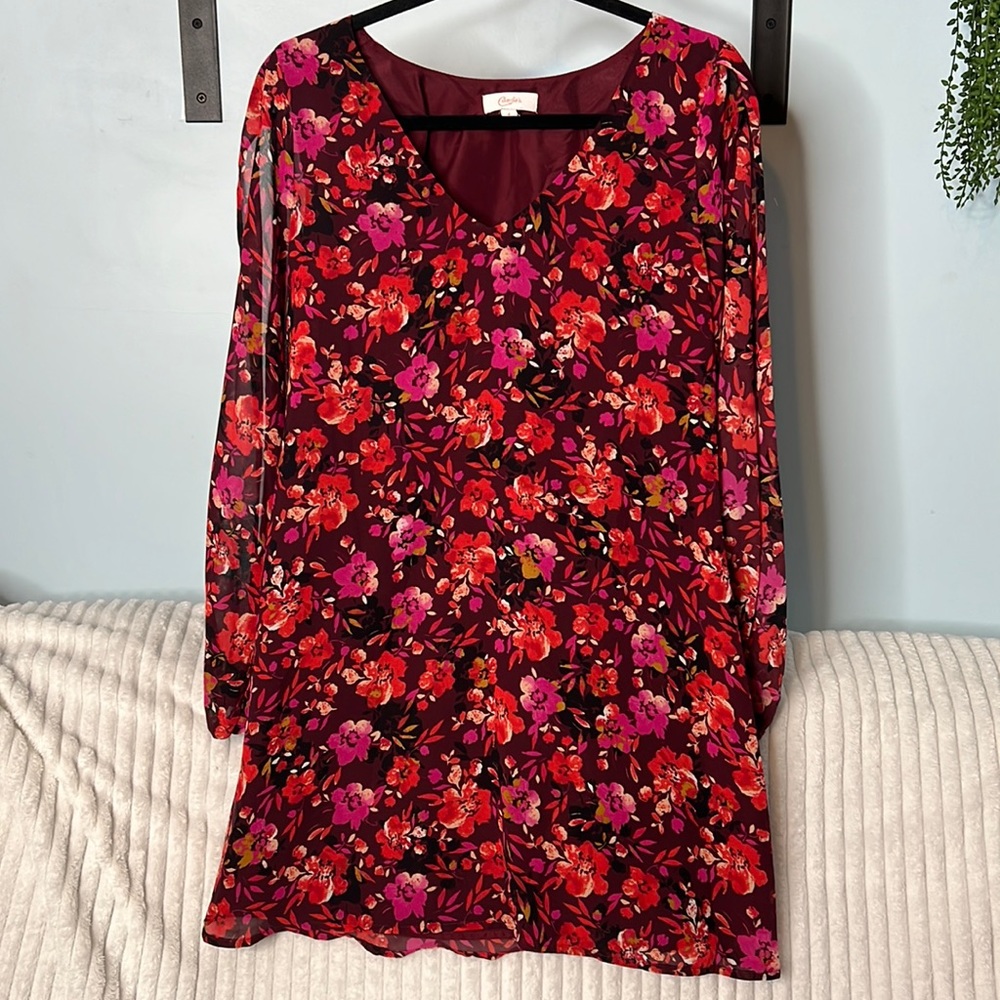 Long Sleeve Floral Dress